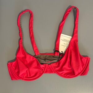 Acacia Swimwear Red Bra Swim Top